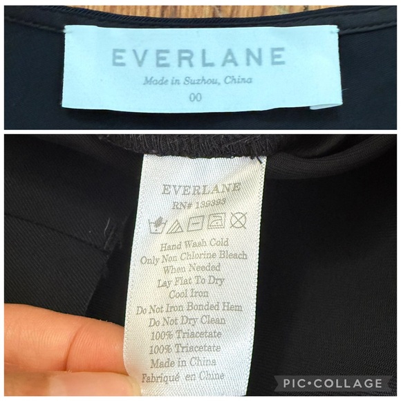 Everlane Japanese Goweave Shift Dress in Black Size 6 - Picture 13 of 14